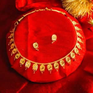 Zenvy Creation Premium 24KT Gold-Plated Om Necklace Set