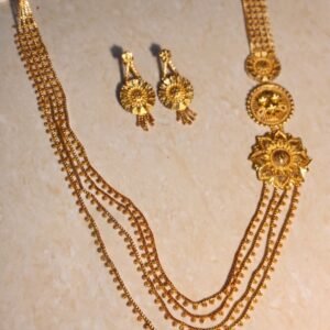 Zenvy Creation Premium 24Kt Gold Plated Floral Lahori