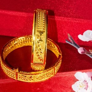 Zenvy Creation Premium 24KT Gold-Plated Designer Bangles