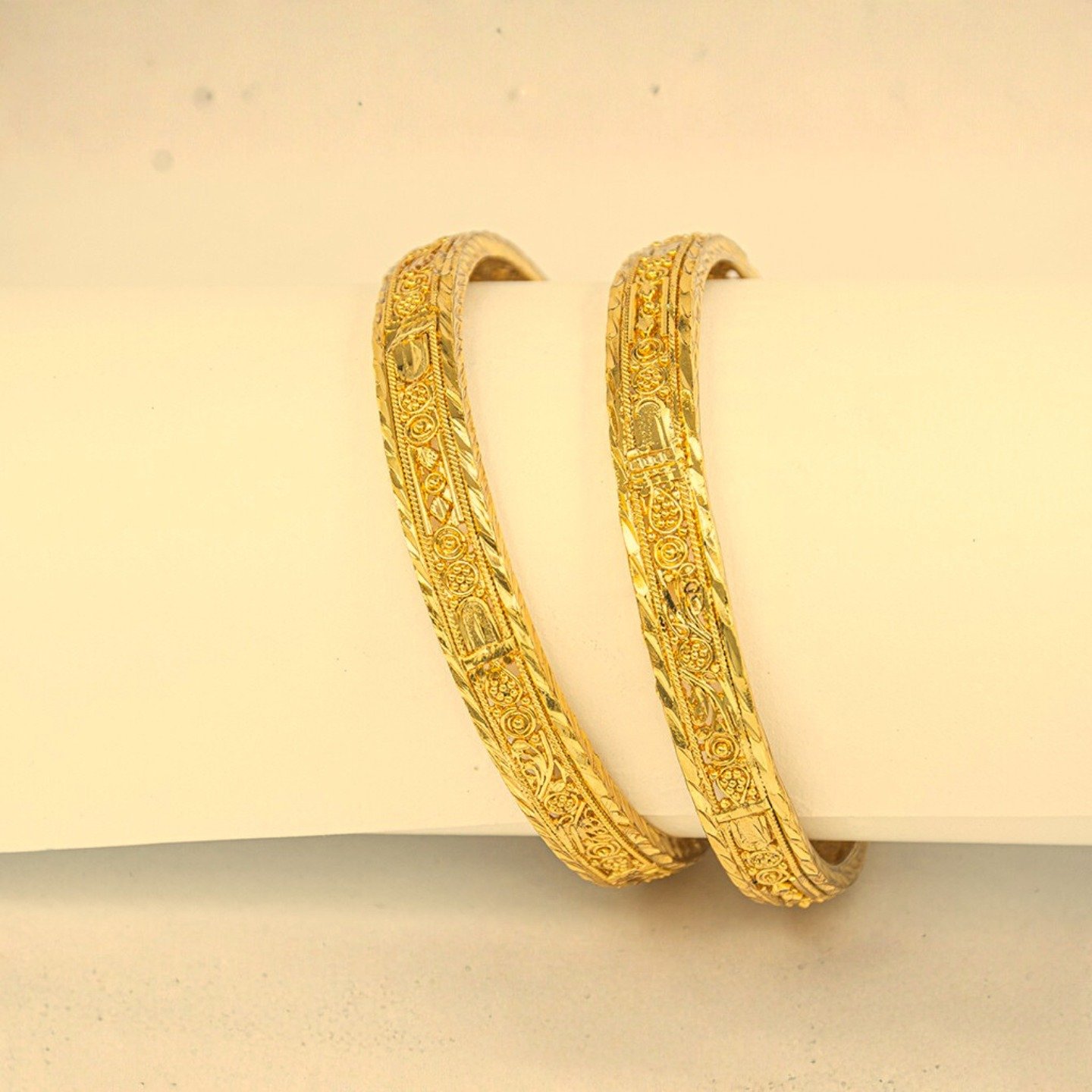 Zenvy Creation Premium 24KT Gold-Plated Designer Bangles - Image 2