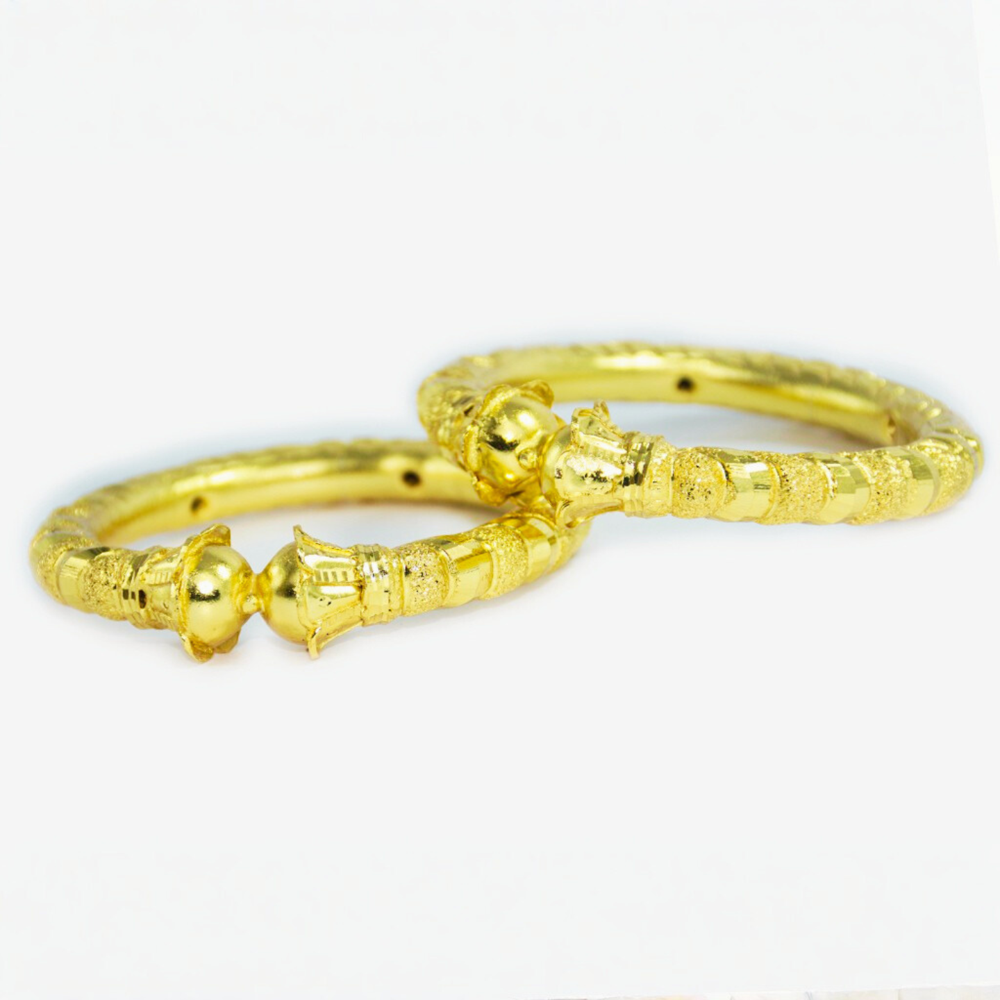 Zenvy Creation premium 24Kt gold plated dimond cut bala for woman - Image 2