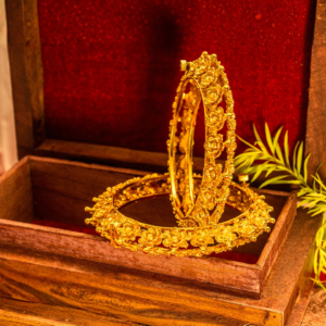 Zenvy Creation Premium 24KT Gold-Plated Floral Kankan