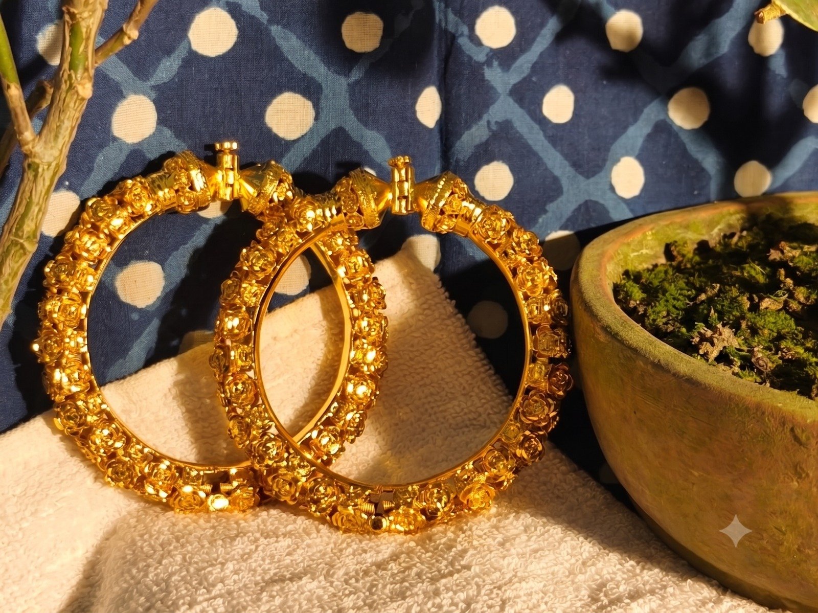 Zenvy Creation Premium 24Kt Gold-Plated Golap Bala - Image 2