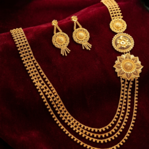 Zenvy Creation Premium 24Kt Gold Plated Floral Lahori